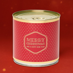 Cancake Weihnachten „Merry Christmas & Happy New Year" (Brownie - rote Version)