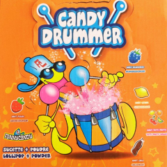 Candy Drummer Lolly mit Schleckpulver