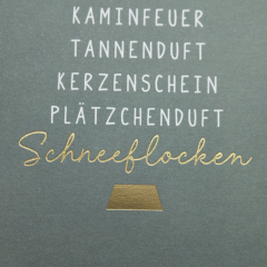 Glühwein-Bonbons „Liebe, Freude, Kaminfeuer ..." (Tannenbaum)