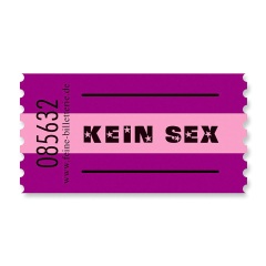 Einzelwertmarke „Kein Sex“ – Lustige Adventskalenderfüllung für Erwachsene