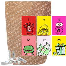 Adventskalender Set zum Befüllen X-MAS ICON MONSTER