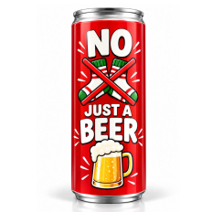 Dosenbier „No Socks – Just a Beer“