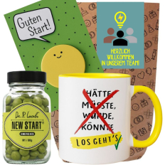 Geschenktüte Onboarding – Begrüßungsgeschenk „Willkommen im Team“ (Set 4)
