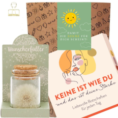 Geschenktüte Trostspender „Damit die Sonne für dich scheint“ (Set 8)