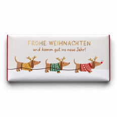 Schokolade 30g FROHE WEIHNACHTEN - Hunde