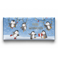 Schokolade 30g Frohe Weihnachten (Pinguine)