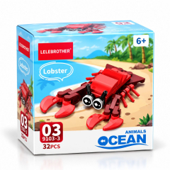 Ocean Animals Bauspaß - 10 Tiermotive (Version nach Zufallsprinzip)