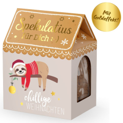 Weihnachts-Spekulatius „Chillige Weihnachten“ – Kleines Wichtelgeschenk
