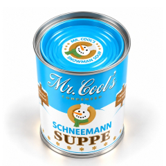 Trinkschokolade Schneemannsuppe in der Dose „Mr. Cool`s“