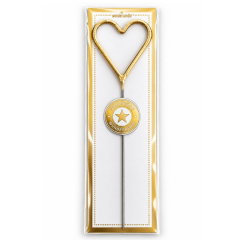 Wunderkerze HERZ - gold -