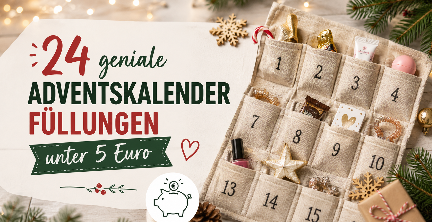 24 geniale Adventskalenderfüllungen unter 5 Euro