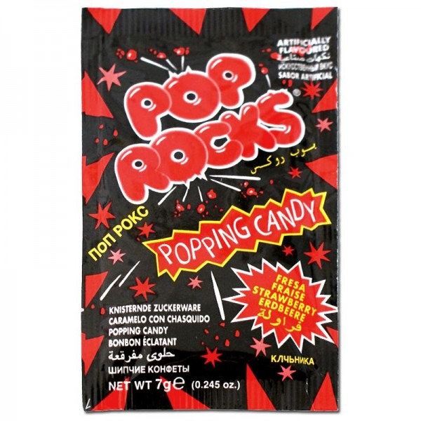 Pop Rocks Erdbeere Knisterpulver als originelle Adventskalenderfüllung unter 1 Euro
