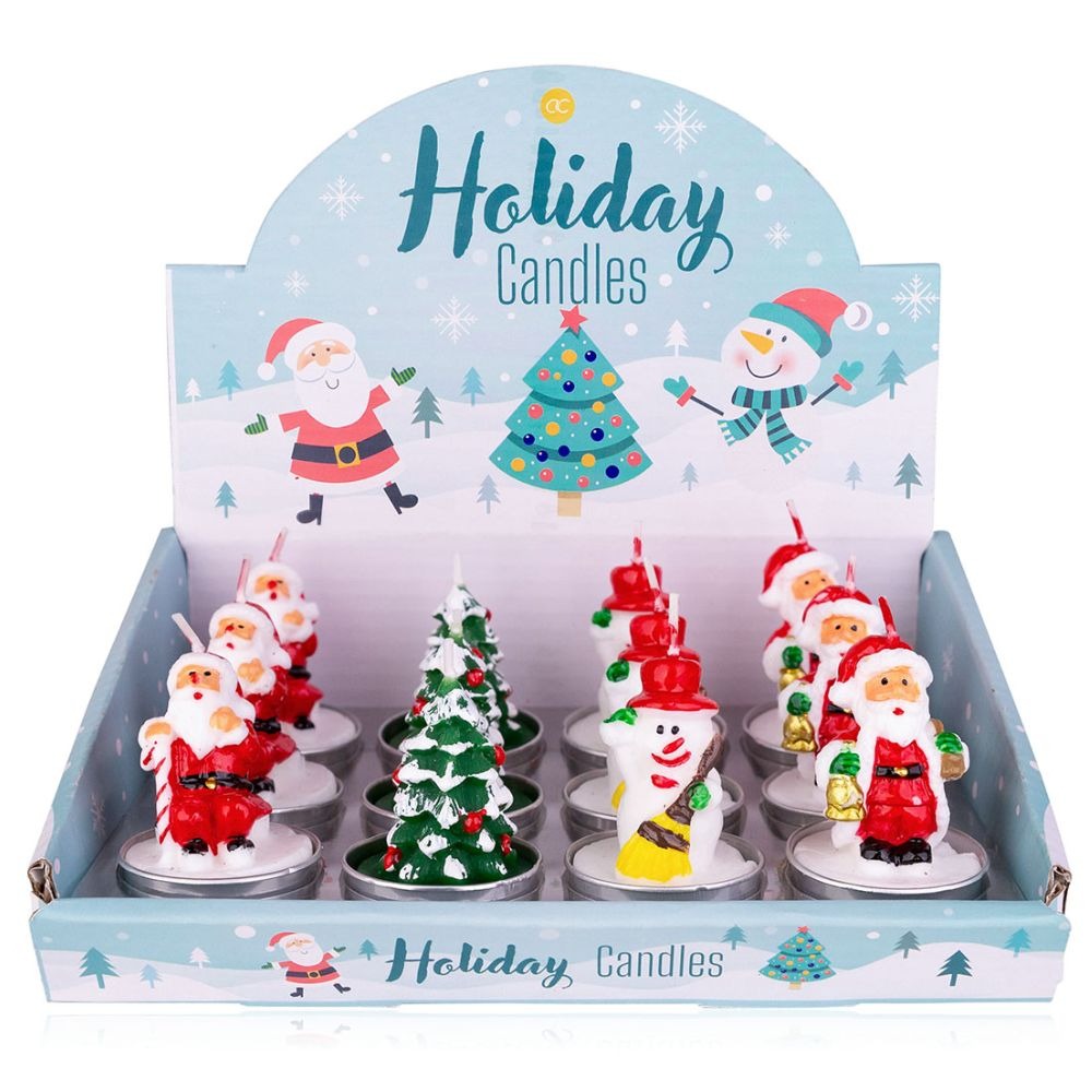 Kleine Motivkerze Holiday als Mini Adventskalenderfüllung
