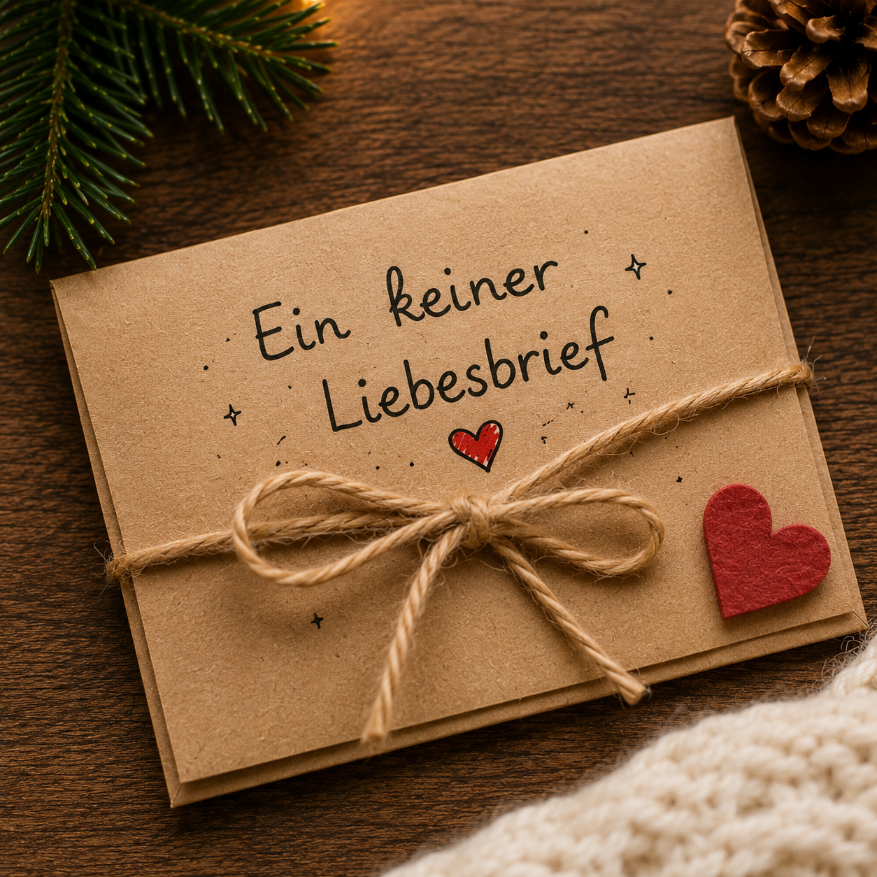 DIY Liebesbrief als kostenlose Adventskalenderfüllung