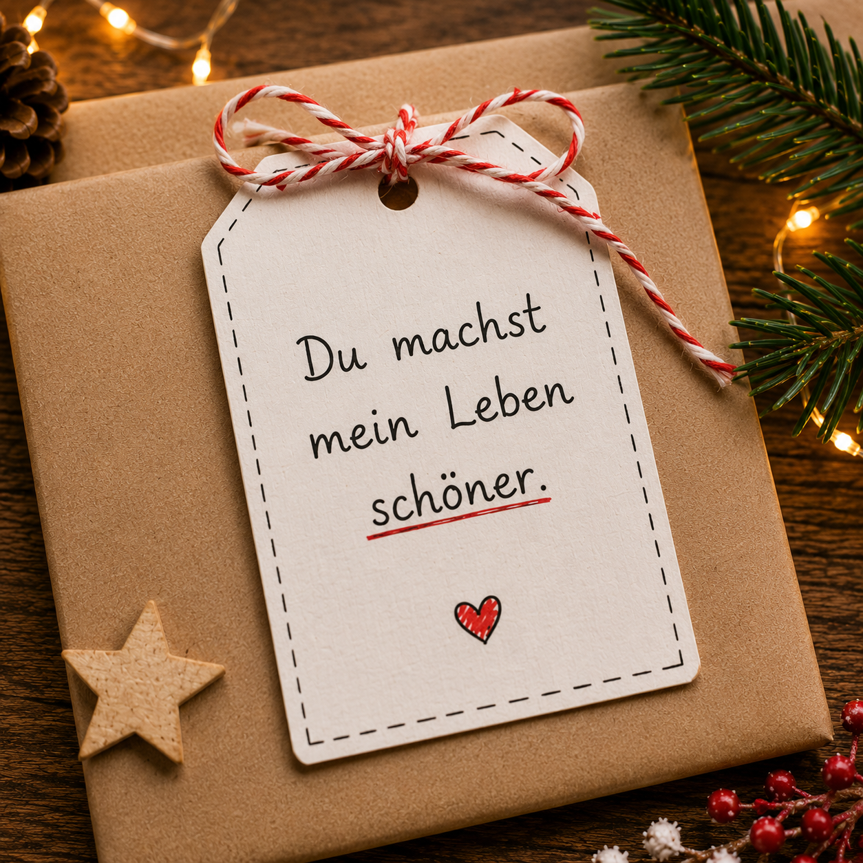 Persönliche Botschaft als kostenlose Adventskalenderfüllung