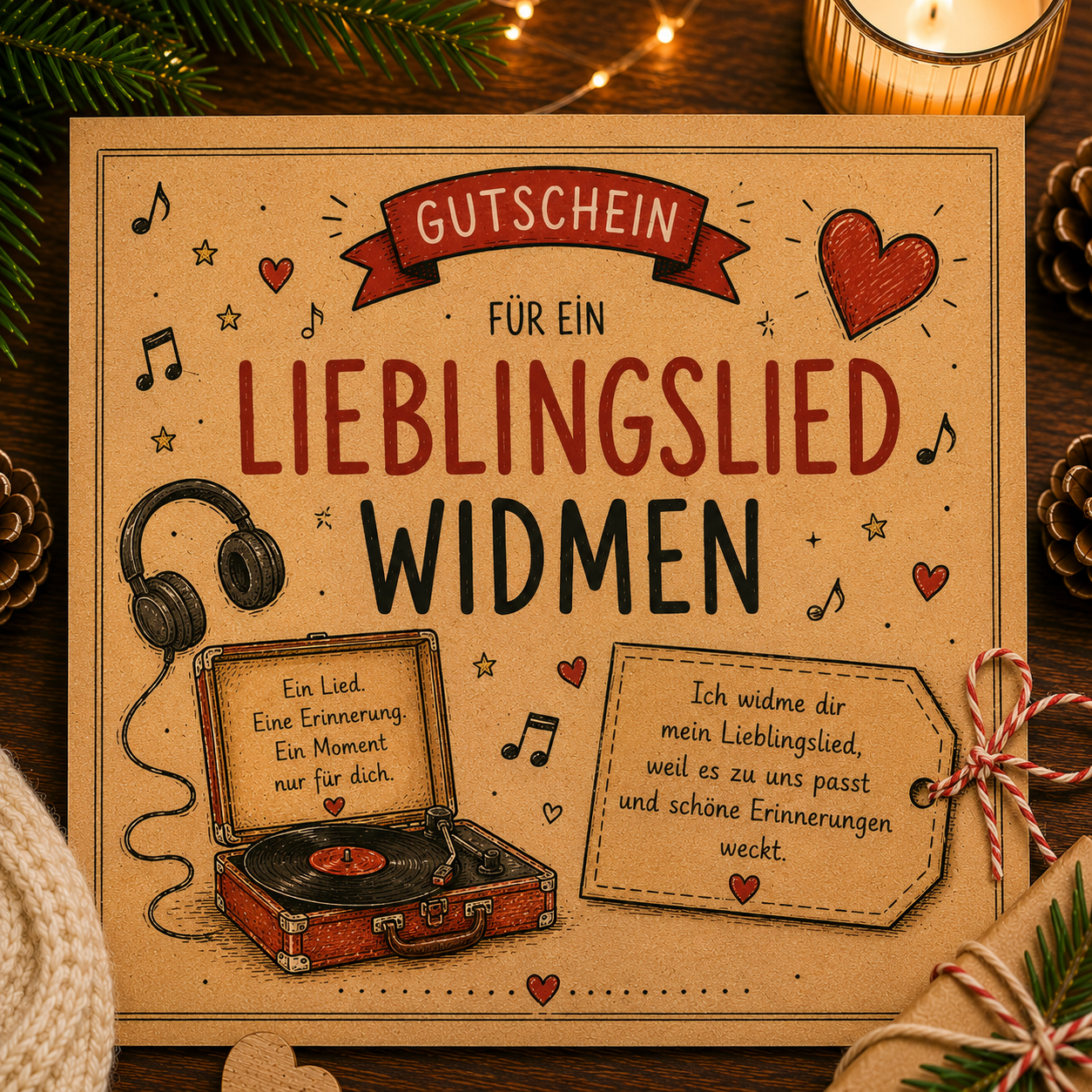 Lieblingslied widmen Gutschein