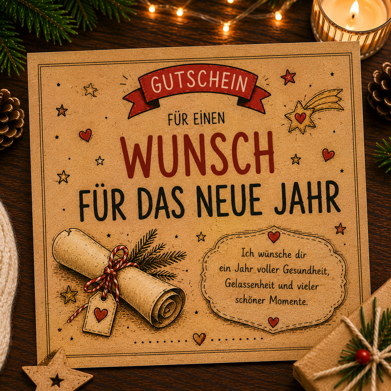 DIY Wunsch für das neue Jahr