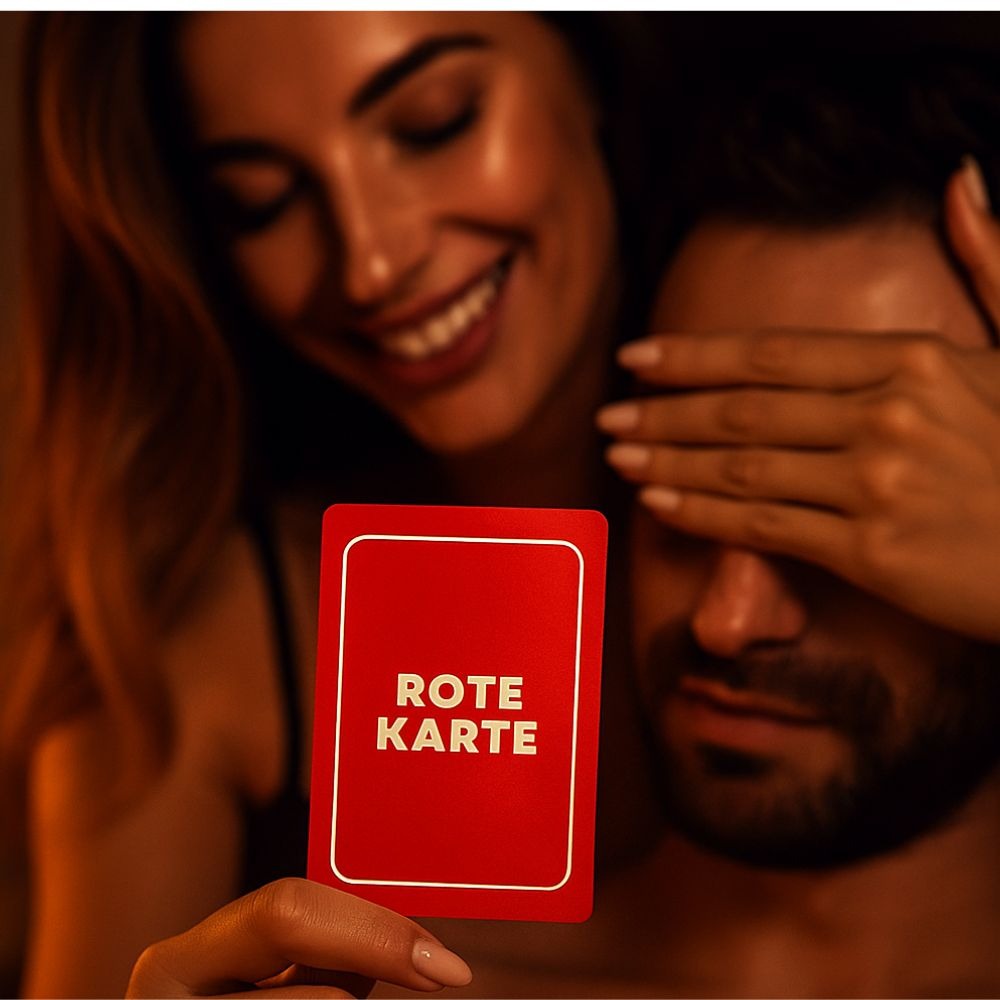 Rote Karte als Adventskalenderfüllung für Männer