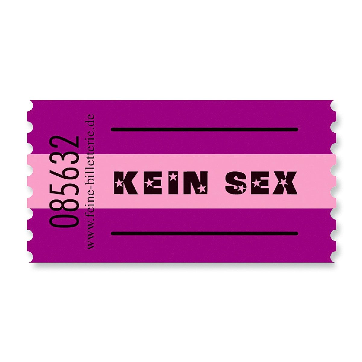Wertmarke Kein Sex als lustige Adventskalenderfüllung